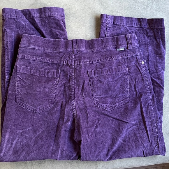 Toad & Co “Karuna” Corduroy Wide Legged Pant Size 10 Purple - Picture 4 of 7